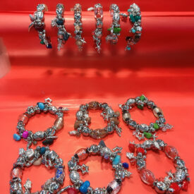 1346  pulseras de piedras al azar