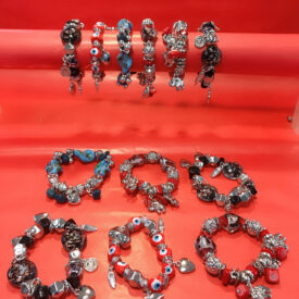 1355  pulseras de piedras al azar