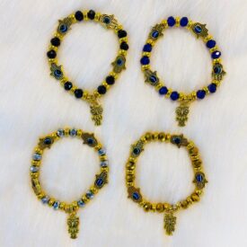 3065 pulseras tipo cristales elasticos color al azar