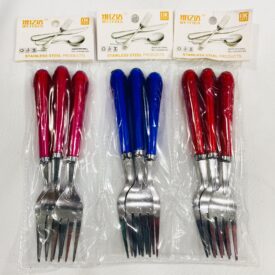 4336 set de 3 tenedores  color al azar