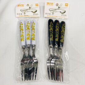 4339 set de 3 tenedores color al azar