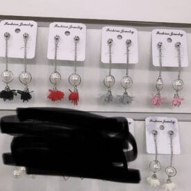 2149 aros x unidad al azar surtido sin strass plateado