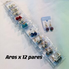 6023 aros x 12 pares dorado