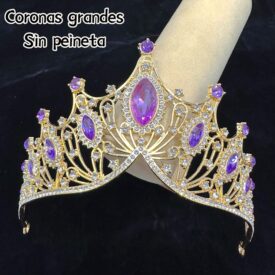 7119 coronas grandes dorada lila