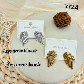 7361 aros acero x par YY24 SOLO DORADO