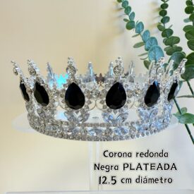9557 corona redonda EH7464/EH1806 negro PLATEADO GRANDE OFERTA