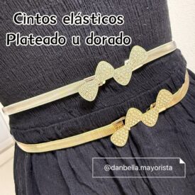 9637 cintos elásticos CADENA01 SOLO DORADO