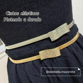 9644 cintos elásticos CADENA09 SOLO DORADO