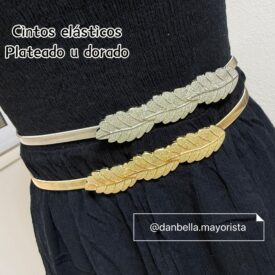 9646  cintos elásticos CADENA11 SOLO PLATEADO