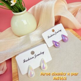 9427 aros chunky x par A8162  SOLO MORADO
