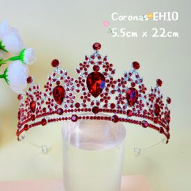9600 corona rojo PLATEADO EH7517