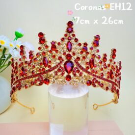 9604 corona rojo DORADO EH7538
