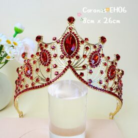 9606 corona rojo DORADO EH7556-1