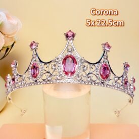 9736 corona ROSA PLATEADO EH7497