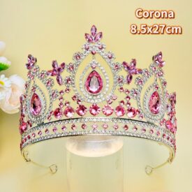 9754 corona ROSA PLATEADO EH7608