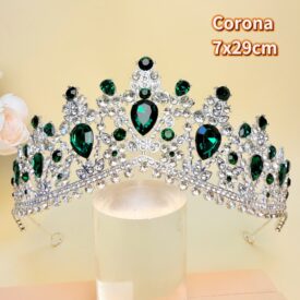 9763 corona VERDE PLATEADO EH7572