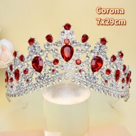 9758 corona ROJO PLATEADO EH7575