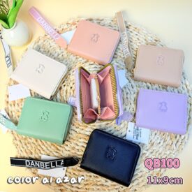 9836 billeteras cortó un cierre color al azar QB100