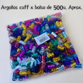 0121 argollas cuff x bolsa de 500u. Aprox. BF36