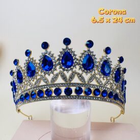 0117 corona azul DORADO EH7557