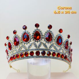0118 corona rojo DORADO EH7558