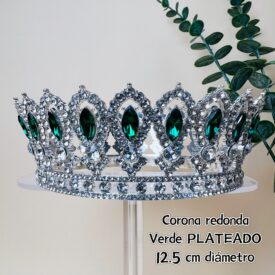 0120 corona redonda verde PLATEADA EH7473 OFERTA