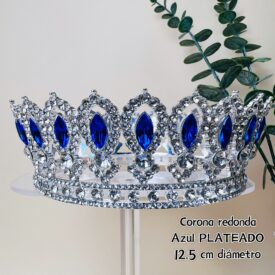 0129 corona redonda azul PLATEADO EH7470 OFERTA