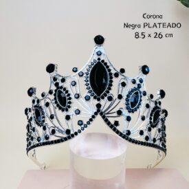 0125 corona negro PLATEADO EH7551