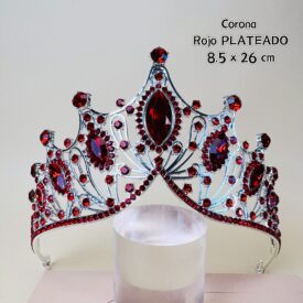 0124 corona rojo PLATEADO EH7546