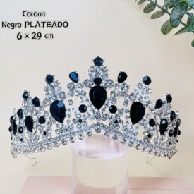 0136 corona negra PLATEADO EH7574