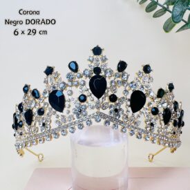 0135 corona negro DORADO EH7577