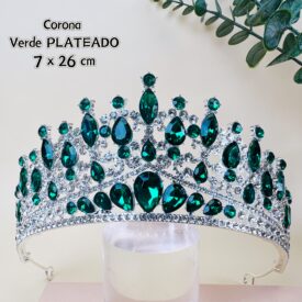 0132 corona verde PLATEADO EH7582
