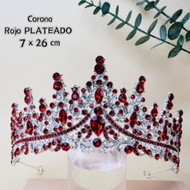 0139 corona rojo PLATEADO EH7537