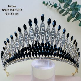 0141 corona negro DORADO EH7622