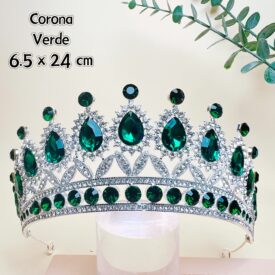 0157 corona verde PLATEADO EH7488
