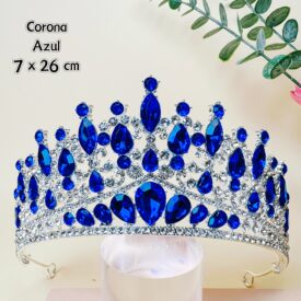 0159 corona azul PLATEADO EH7583