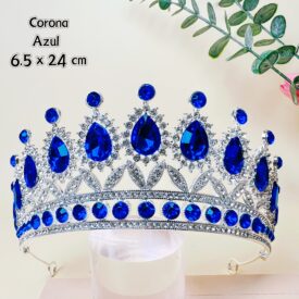 0158 corona azul PLATEADO EH7564