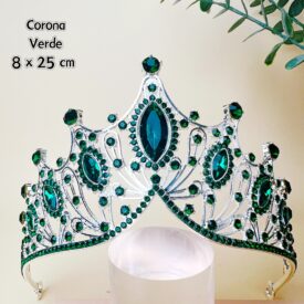0155 corona verde PLATEADO EH7548