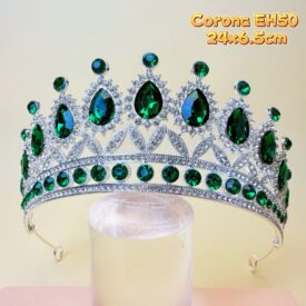 9933 corona VERDE PLATEADO EH50
