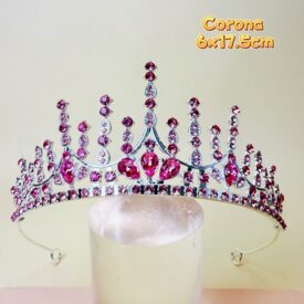 9938 corona ROSA PLATEADO EH7735