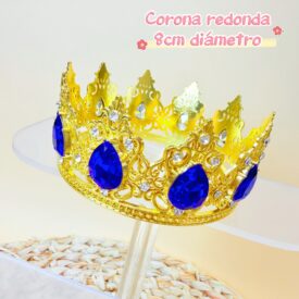 9957 corona redonda AZUL DORADO EH7666 mediana