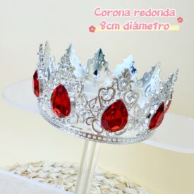 9954 corona redonda ROJO PLATEADO EH7661 mediana