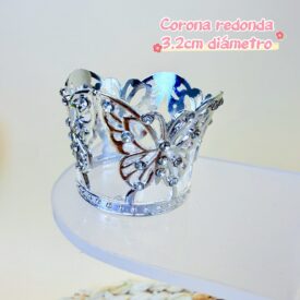 9963 corona redonda plateado EH7718 mini