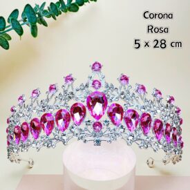 0193 corona ROSA PLATEADO EH1102