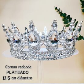 0195 corona redonda PLATEADO EH1801 OFERTA