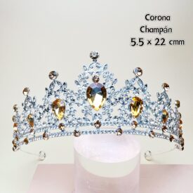 0197 corona CHAMPÁN PLATEADO EH75102