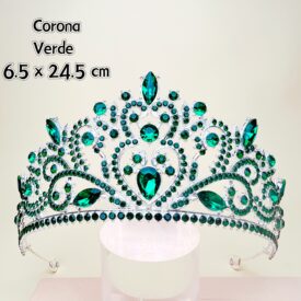 0202 corona VERDE PLATEADO EH3015