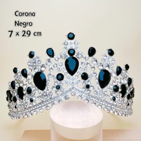 0208 corona NEGRO MIX PLATEADO EH7574