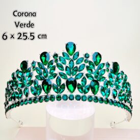 0209 corona VERDE PLATEADO EH76084