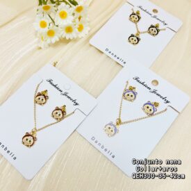 0326 Conjunto colla + aros nena QEH300-35-42 cm